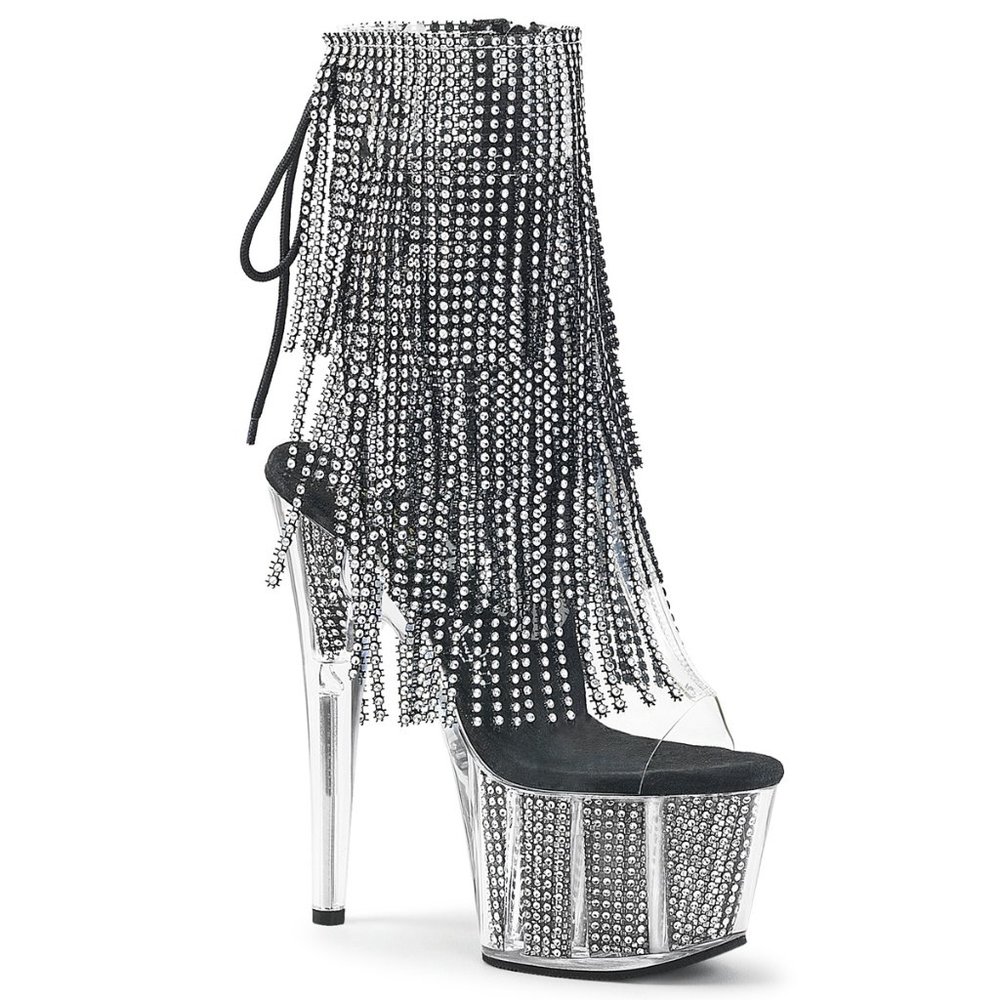 Pleaser Adore 1017SRS Platform Lace-Up Back Ankle Boot